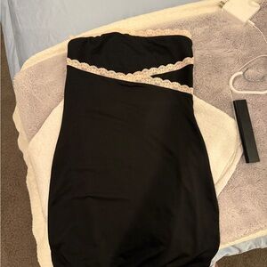 Elegant Black Lace Trim dress Size Medium